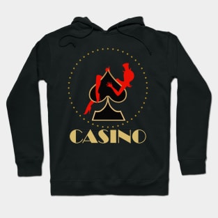 Casino Night Party Emblem Hoodie